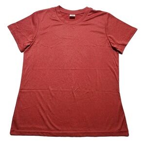 UltraClub Ladies' Cool & Dry Sport Performance Interlock T-Shirt Large Red